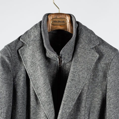 Fradi Grey Giacca Uomo Jacket Blazer - Wool, Italian, Made In Italy - View 8