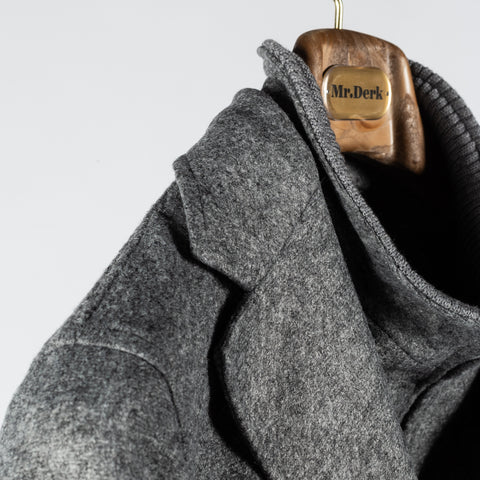 Fradi Grey Giacca Uomo Jacket Blazer - Wool, Italian, Made In Italy - Detail View
