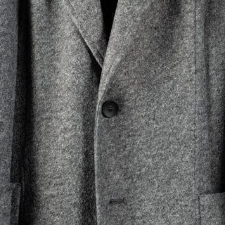 Fradi Grey Giacca Uomo Jacket Blazer - Wool, Italian, Made In Italy - Back View