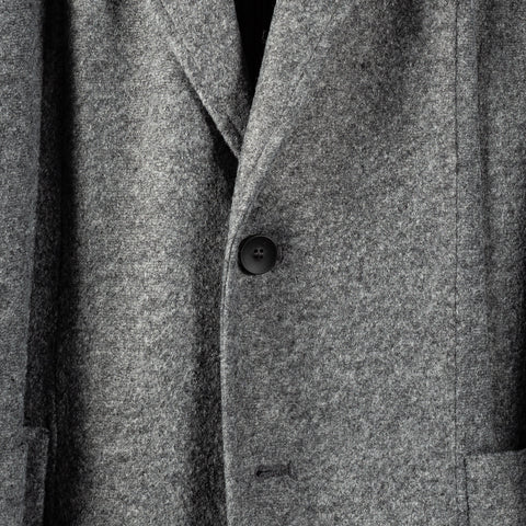 Fradi Grey Giacca Uomo Jacket Blazer - Wool, Italian, Made In Italy - Back View