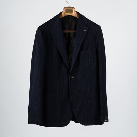 Tagliatore Navy Textured Sports Jacket 1