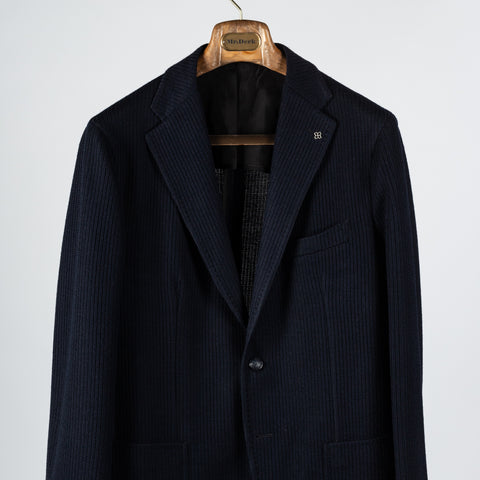 Tagliatore Navy Textured Sports Jacket 6