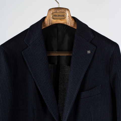 Tagliatore Navy Textured Sports Jacket 7