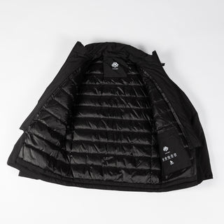 Fradi Black Piumino Uomo Down Jacket - Cotton, Cashmere, Denim, Made In Italy - Detail View