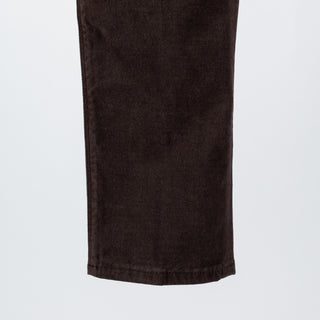Re-Hash Brown JM Rubens-Z Jeans - Navy, Cotton, Denim, Leather, Slim Fit, Made In Italy - View 6