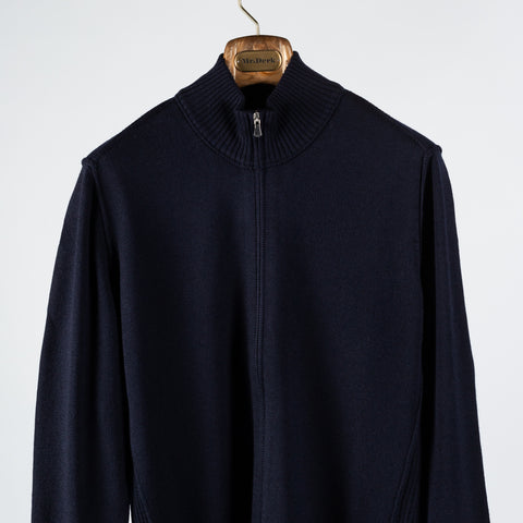 Gran Sasso Navy Full Zip Cardigan 6