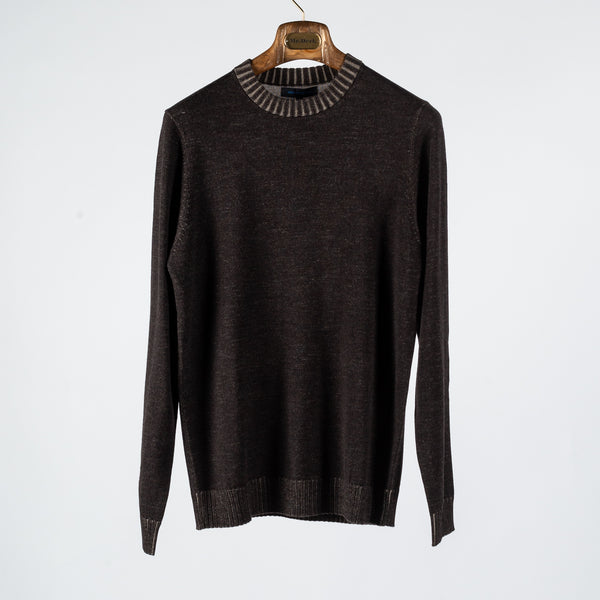 PYA FW24 Brown Vintage Crewneck Sweater