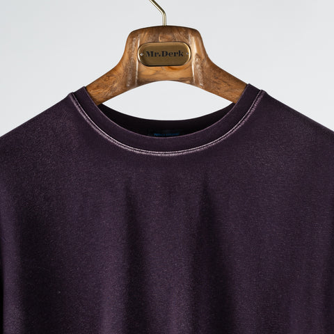 PYA PYA FW24 Seasonal Vintage Bordeaux Long Sleeve T-Shirt 7