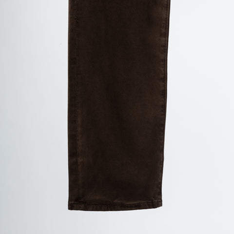 AG Tellis Sulfur Deep Woodland 9oz Denim - White, Cotton, Denim, Suede, Tapered, Knit - View 6