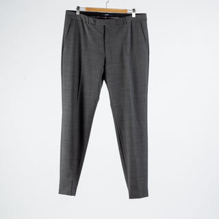 Joop Textured Charcoal Herby-Blayr Stretch Suit - Black, Wool, Merino, Oxford, Slim Fit, Made In Portugal - View 10
