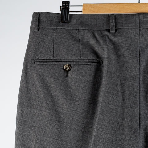 Joop Textured Charcoal Herby-Blayr Stretch Suit - Black, Wool, Merino, Oxford, Slim Fit, Made In Portugal - View 15