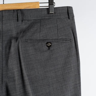 Joop Textured Charcoal Herby-Blayr Stretch Suit - Black, Wool, Merino, Oxford, Slim Fit, Made In Portugal - View 16