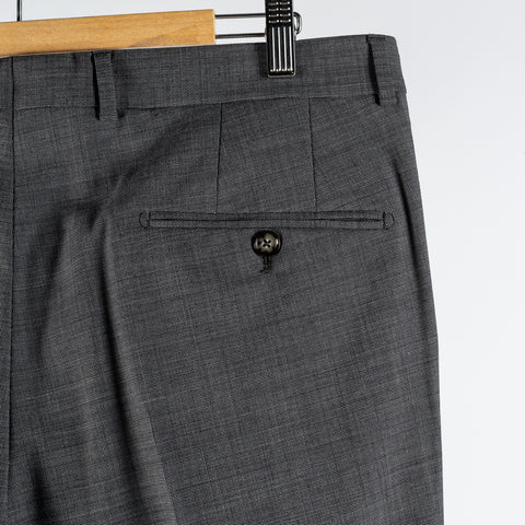 Joop Textured Charcoal Herby-Blayr Stretch Suit - Black, Wool, Merino, Oxford, Slim Fit, Made In Portugal - View 16