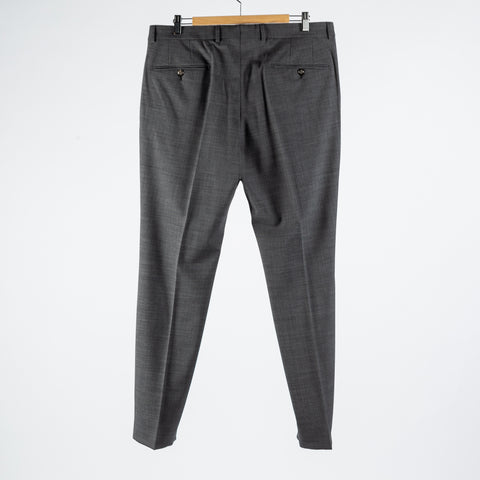 Joop Textured Charcoal Herby-Blayr Stretch Suit - Black, Wool, Merino, Oxford, Slim Fit, Made In Portugal - View 13