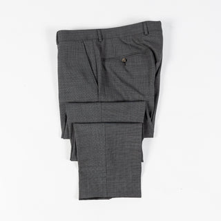 Joop Textured Charcoal Herby-Blayr Stretch Suit - Black, Wool, Merino, Oxford, Slim Fit, Made In Portugal - View 17