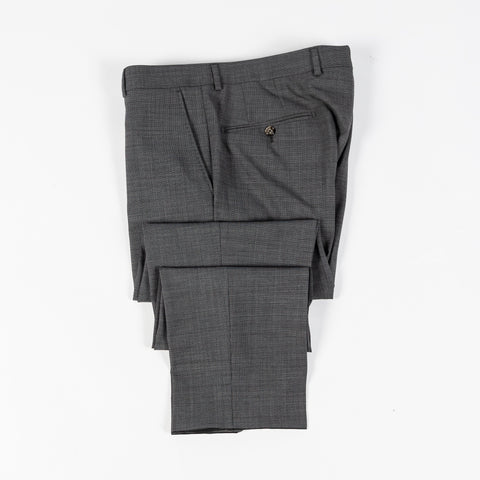 Joop Textured Charcoal Herby-Blayr Stretch Suit - Black, Wool, Merino, Oxford, Slim Fit, Made In Portugal - View 17