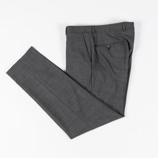 Joop Textured Charcoal Herby-Blayr Stretch Suit - Black, Wool, Merino, Oxford, Slim Fit, Made In Portugal - View 18