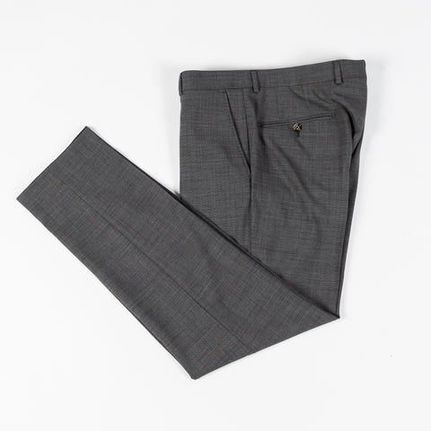 Joop Textured Charcoal Herby-Blayr Stretch Suit - Black, Wool, Merino, Oxford, Slim Fit, Made In Portugal - View 18