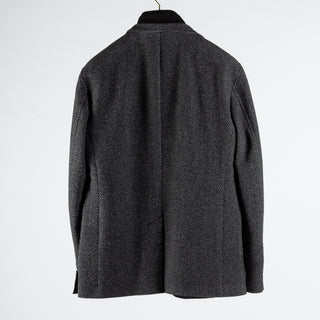 Joop Textured Charcoal Hectar Jacket - Black, Wool, Denim, Oxford, Slim Fit, Made In Portugal - View 5