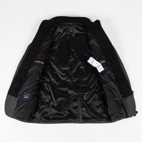 Joop Textured Charcoal Hectar Jacket - Black, Wool, Denim, Oxford, Slim Fit, Made In Portugal - View 10