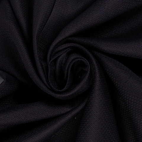 Stenstroms Dark Purple Textured Dress Shirt - Black, Cotton, Denim, Twill - Alternate View