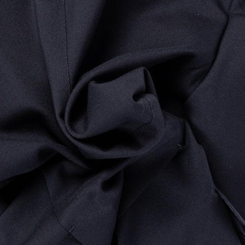 J Mueser Navy Fresco Wool Single Breasted Waverly Suit - Wool, Canvas, Matte, Made In Italy - Alternate View
