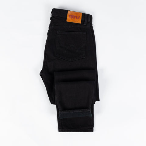 Edwin USA AKT33 One Wash Black 13.5oz Rainbow Selvedge Denim - Cotton, Denim, Japanese, Tapered, Woven, Made In Japan -...