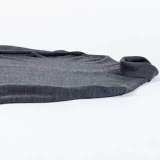 PYA Charcoal Knit Turtle Neck Sweater - Tan, Wool, Merino, Regular Fit - View 8