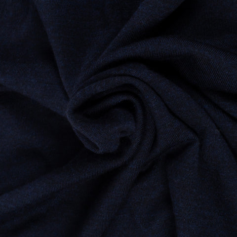 PYA Navy Extra-Fine Merino Quarter Zip - Wool, Merino, Regular Fit, Knit - Alternate View