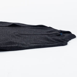 PYA Black Extra-Fine Merino Quarter Zip - Wool, Merino, Regular Fit, Knit - View 8
