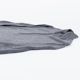 PYA Grey Extra-Fine Merino Quarter Zip - Wool, Merino, Regular Fit, Knit - View 8