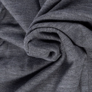 PYA Grey Extra-Fine Merino Quarter Zip - Wool, Merino, Regular Fit, Knit - Alternate View