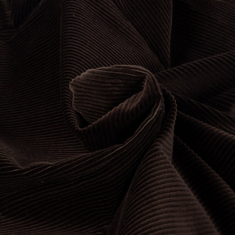 J Mueser Chocolate Brown Corduroy Waverly Suit - Cotton, Corduroy, Canvas, Matte, Made In Italy - Alternate View