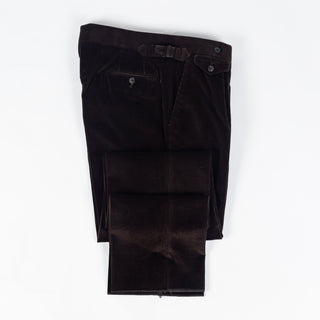 J Mueser Chocolate Brown Corduroy Waverly Suit - Cotton, Corduroy, Canvas, Matte, Made In Italy - View 16