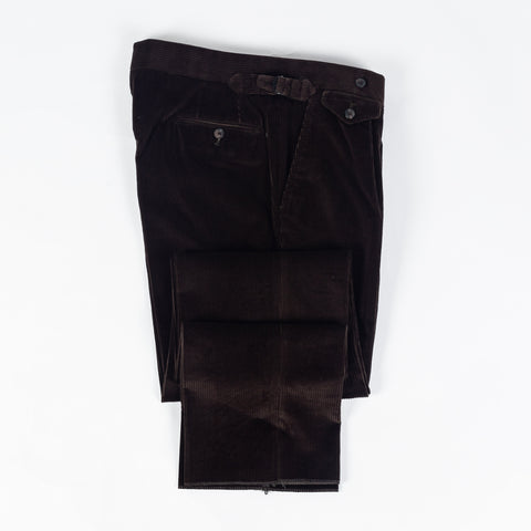 J Mueser Chocolate Brown Corduroy Waverly Suit - Cotton, Corduroy, Canvas, Matte, Made In Italy - View 16