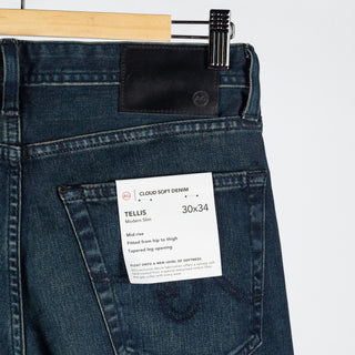AG Tellis Bishop Cloud Soft Denim - Tan, Cotton, Denim, Twill, Slim Fit - View 7