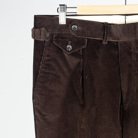J Mueser Chocolate Brown Corduroy Waverly Suit - Cotton, Corduroy, Canvas, Matte, Made In Italy - View 11