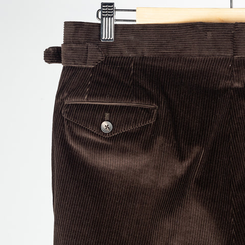 J Mueser Chocolate Brown Corduroy Waverly Suit - Cotton, Corduroy, Canvas, Matte, Made In Italy - View 14