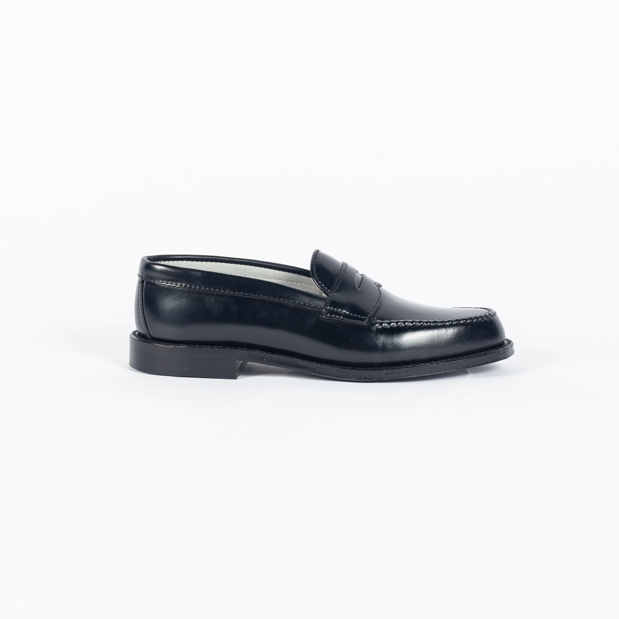 靴 ALDEN 971 Black Straight Tip Blucher Alden Men's Straight Tip Blucher Black Calfskin #971 - Sherman