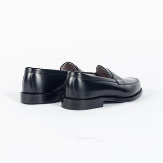981 Leisure Handsewn Penny Loafer (Black Calf) - Mr.Derk