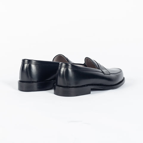 981 Leisure Handsewn Penny Loafer (Black Calf) - Mr.Derk