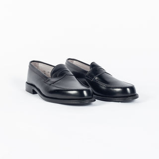 981 Leisure Handsewn Penny Loafer (Black Calf) - Mr.Derk