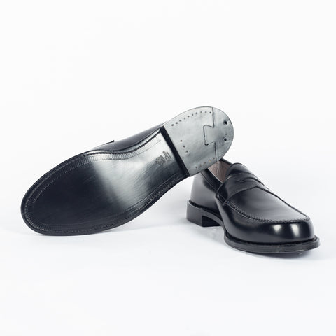 981 Leisure Handsewn Penny Loafer (Black Calf) - Mr.Derk