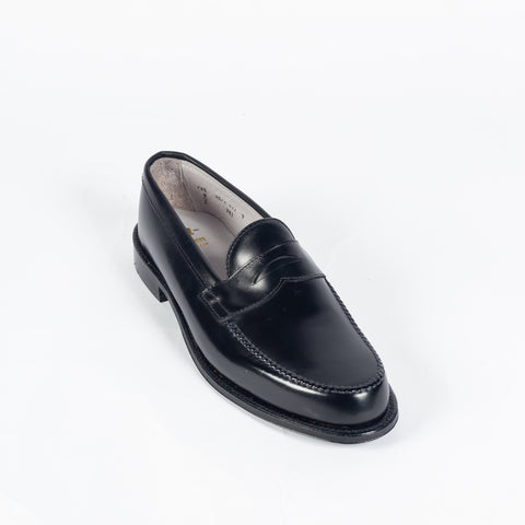 981 Leisure Handsewn Penny Loafer (Black Calf) - Mr.Derk