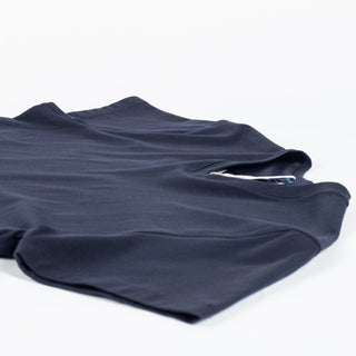 Navy PYA Iconic V-neck T-Shirt - Cotton, Pima Cotton, Peruvian Pima, Slim Fit, Knit, Made In Peru - View 7
