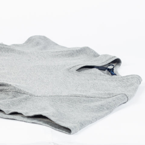 Grey PYA Iconic V-neck T-Shirt - Cotton, Pima Cotton, Peruvian Pima, Slim Fit, Knit, Made In Peru - View 7
