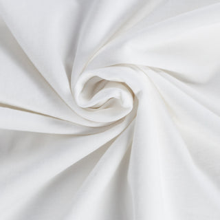 White PYA Iconic V-neck T-Shirt - Cotton, Silk, Pima Cotton, Slim Fit, Woven, Made In Peru - Alternate View