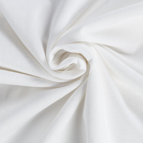 White PYA Iconic V-neck T-Shirt - Cotton, Silk, Pima Cotton, Slim Fit, Woven, Made In Peru - Alternate View