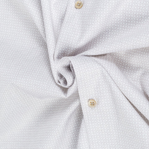 Champagne Patterned Twill Dress Shirt - Mr.Derk