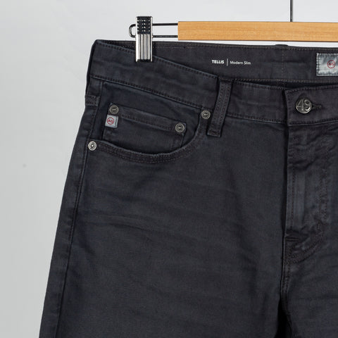 Tellis 7yrs Sulfur Pure Black Cloud Soft Denim - Mr.Derk